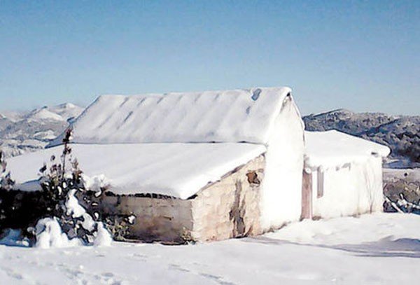 Galeana, Nuevo León, where roofs have been collapsing under the snow.