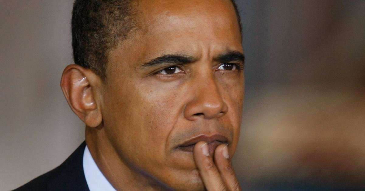 Click to enlarge Obama pondering