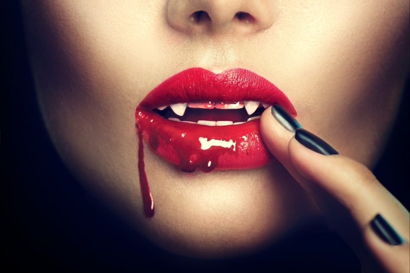 sucking blood