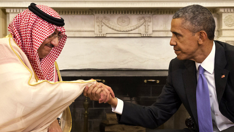 Obama shake hand Saudi Prince