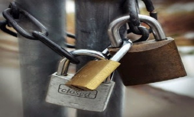 Picture of locked gate