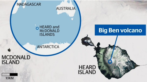 Map of Big Ben Volcano