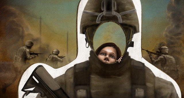 Click to enlarge Militarization children
