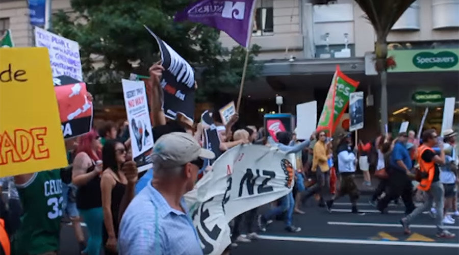 TPP protests New Zealand