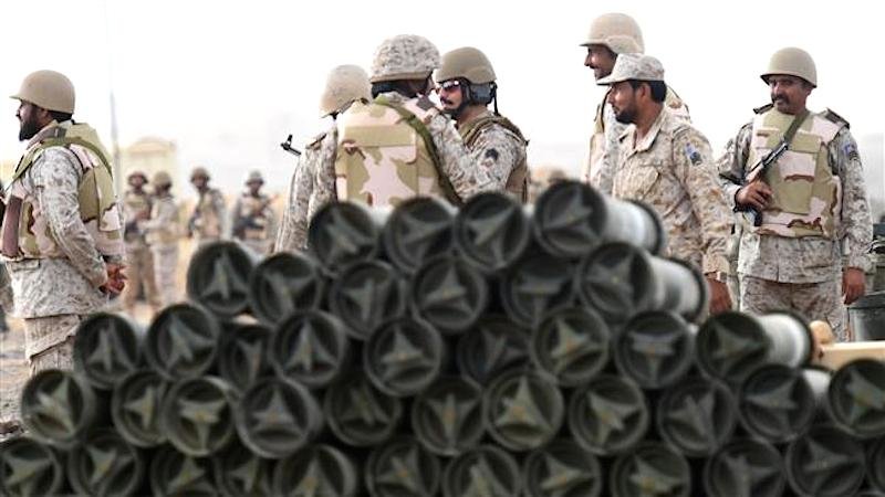 Click to enlarge Saudi troops