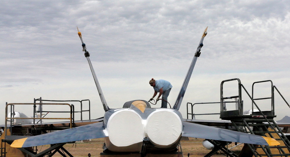 F-18 fighter jet
