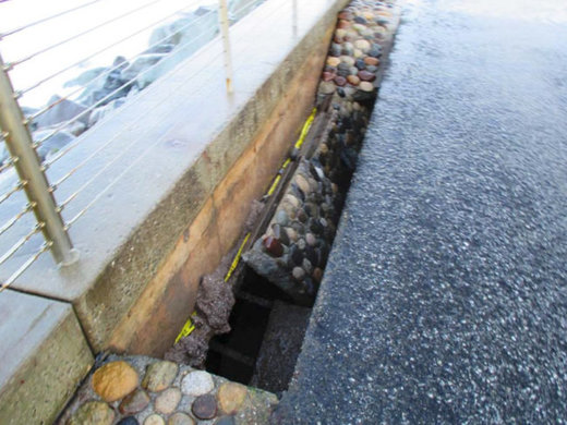 2nd sinkhole on Pacifica seawall