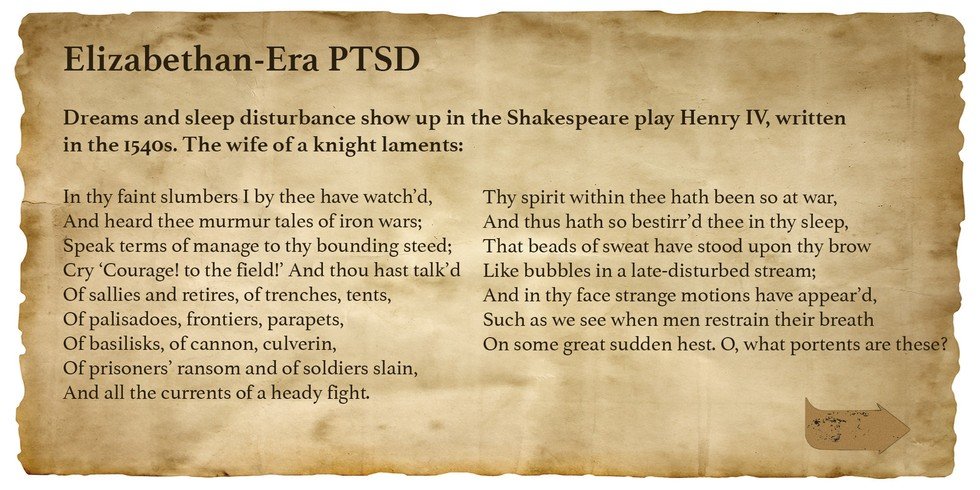 elizabethan era ptsd