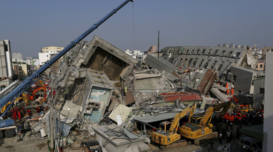 Collapsed Building in Taiwan