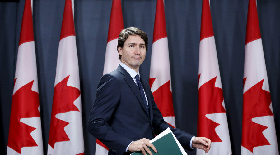 Click to enlarge Canada's Prime Minister Justin Trudeau
