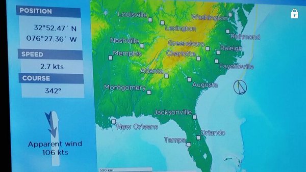 Click to enlarge Huge wind speeds in Atlantic