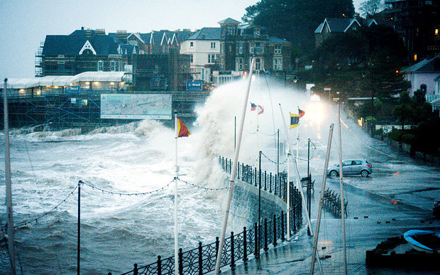 Storm Imogen hits Clevedon, near Bristol  