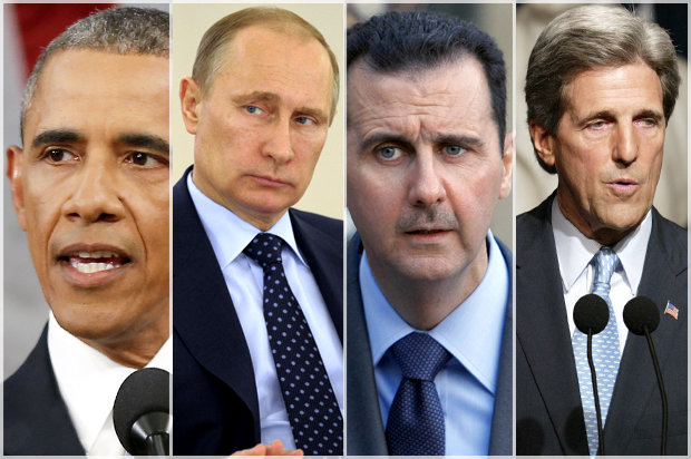 obama kerry putin assad