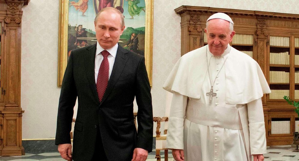 Click to enlarge putin pope francis