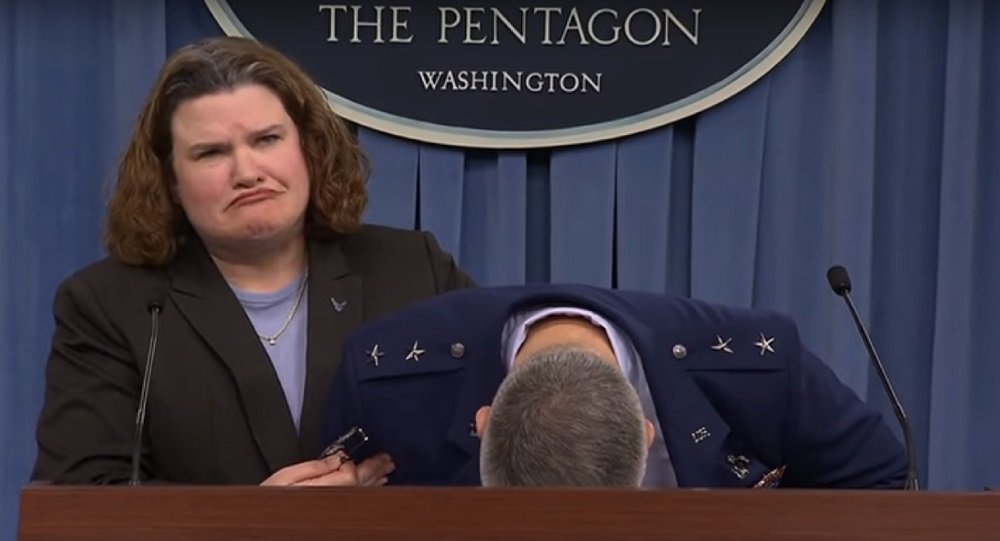 Major General James Martin Jr. collapsing