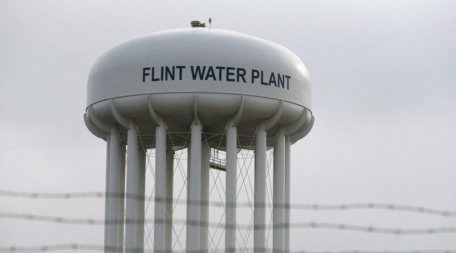 Click to enlarge Flint water tower