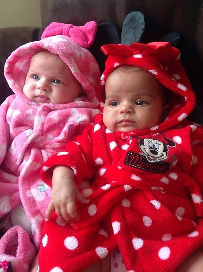 Click to enlarge Twins Anaya and Myla