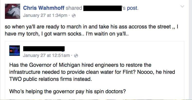 Wahmhoff facebook posts