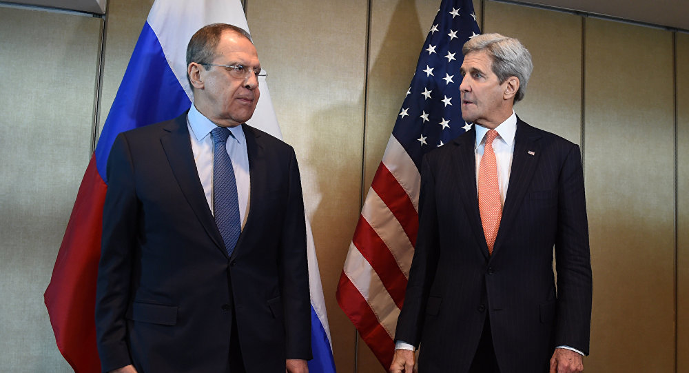 Sergei Lavrov and John Kerry