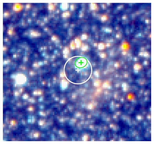 Click to enlarge SN 2010da Supernova Impostor