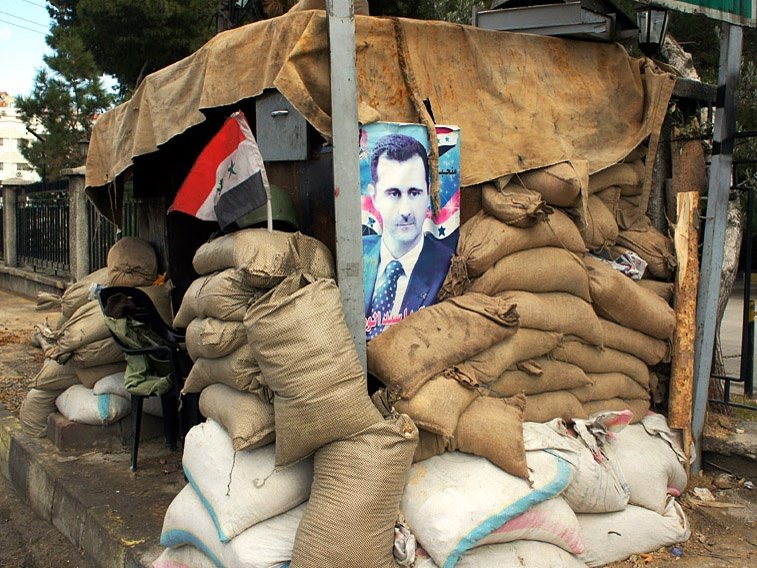 Syrian army post