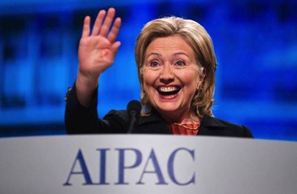 hillary clinton aipac