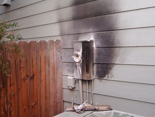Click to enlarge smart meter fire