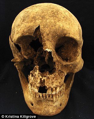 ancient Roman skull