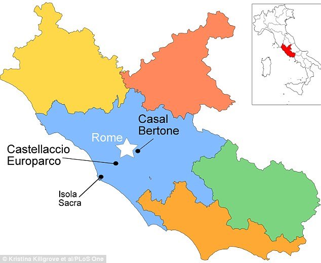 Click to enlarge Ancient Rome cemetaries
