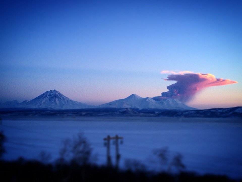Click to enlarge Zhupanovsky volcano