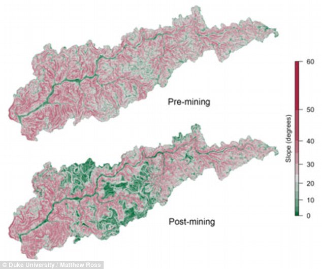 Click to enlarge mining effects West Virginia watershed