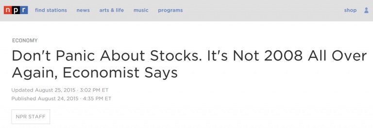 NPR headline