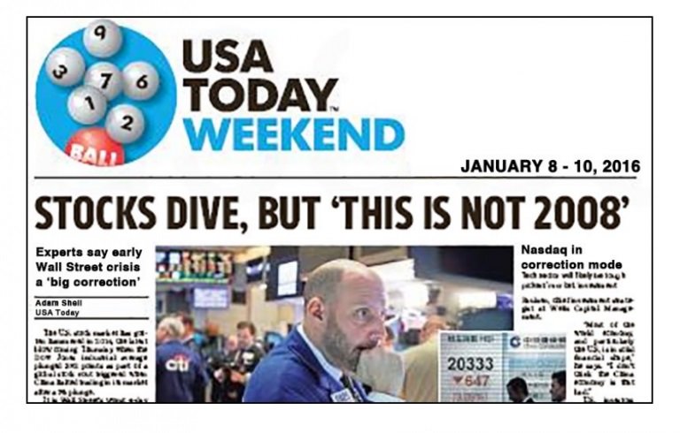 USA Today headline