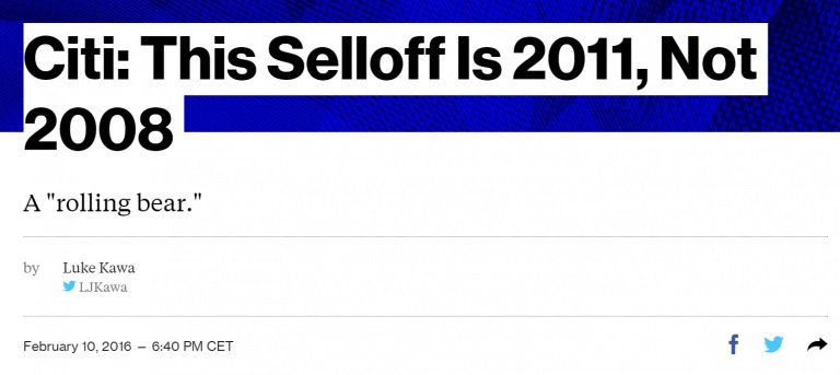 Citigroup headline