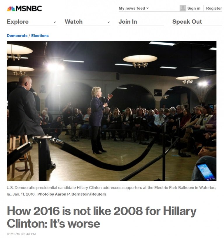 MSNBC headline
