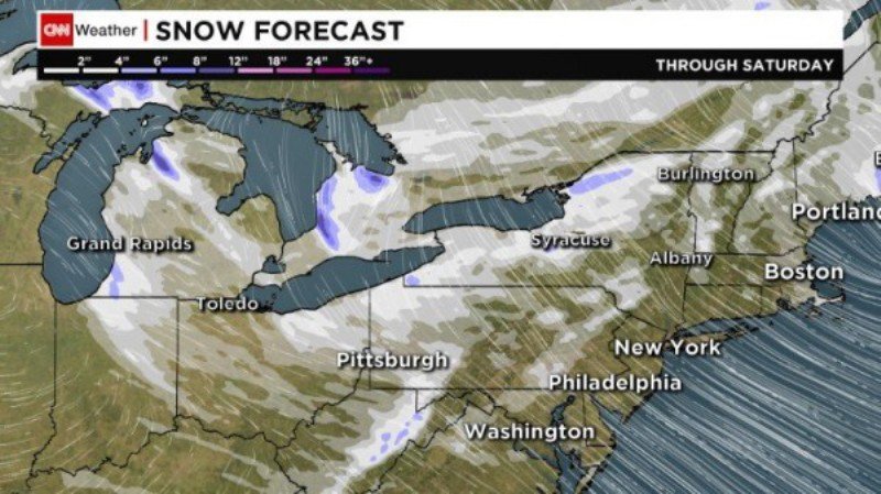 record cold across eastern US