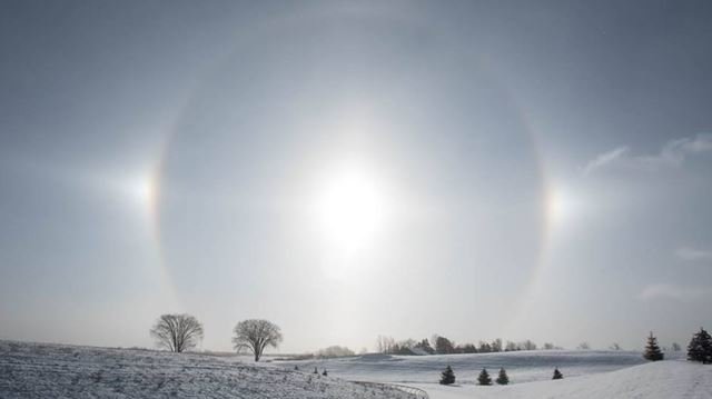 Orangeville sun halo