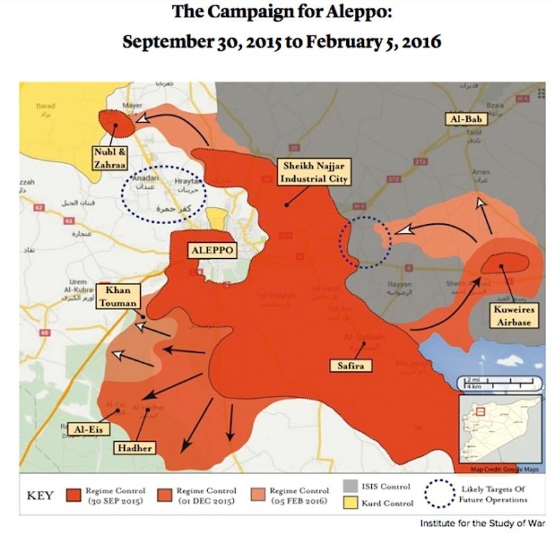 Aleppo map