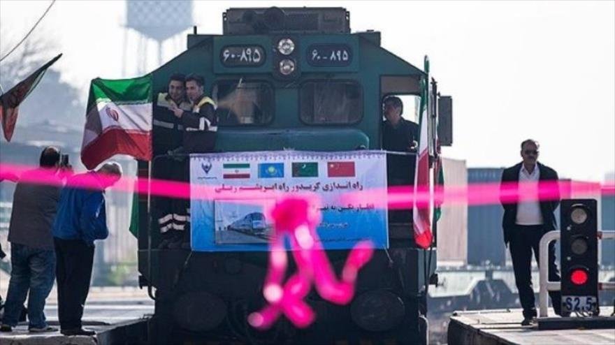 Silk road train connecting China, Iran