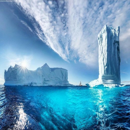 Click to enlarge Towering iceberg