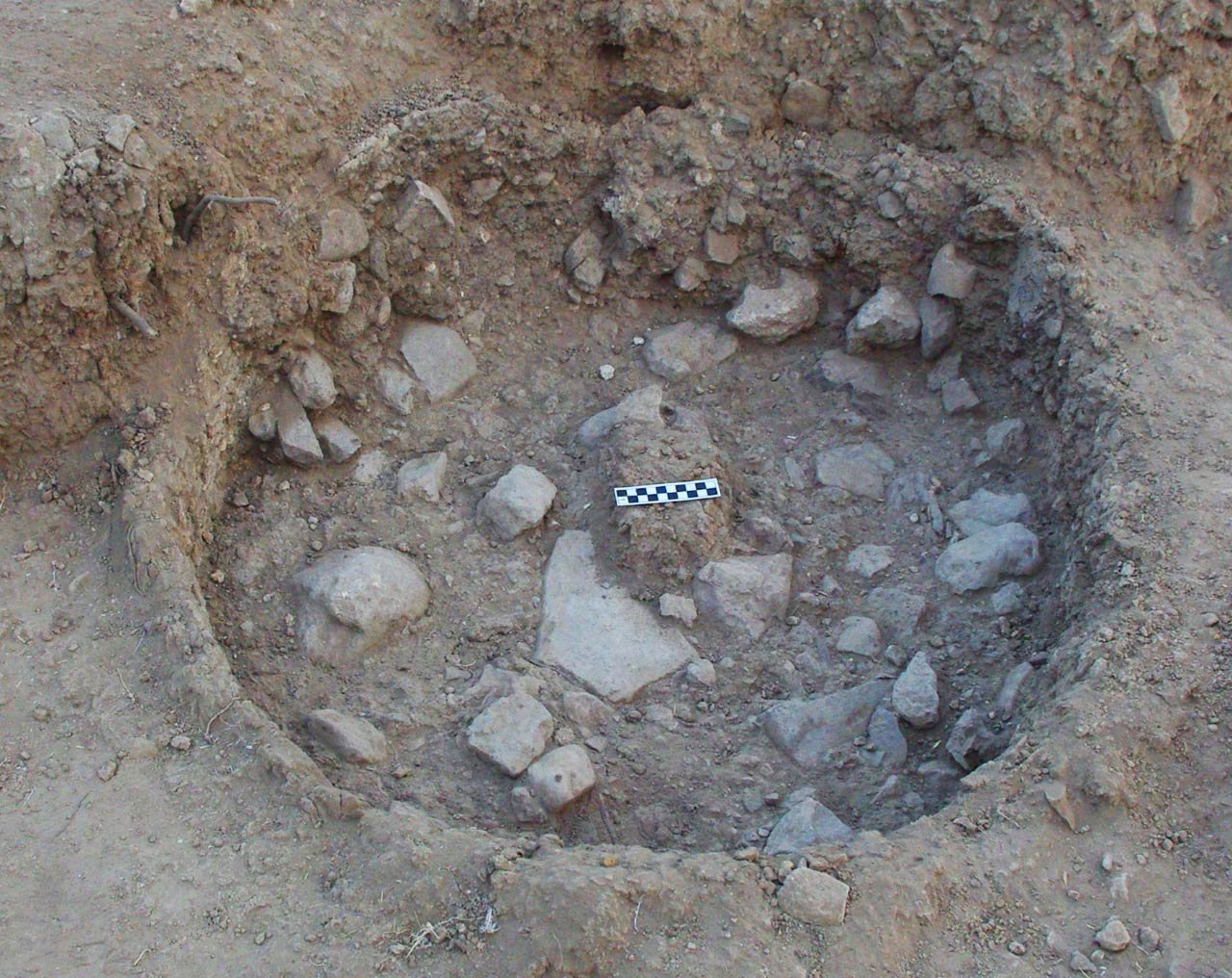 Click to enlarge Rounded storage pit