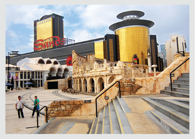 Click to enlarge Adelson's first Asian casino, the Sands Macau