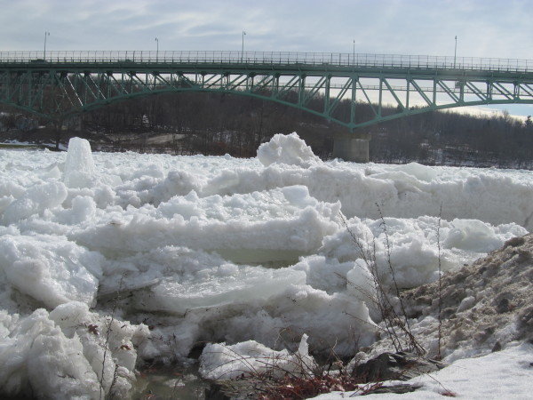 Ice on river