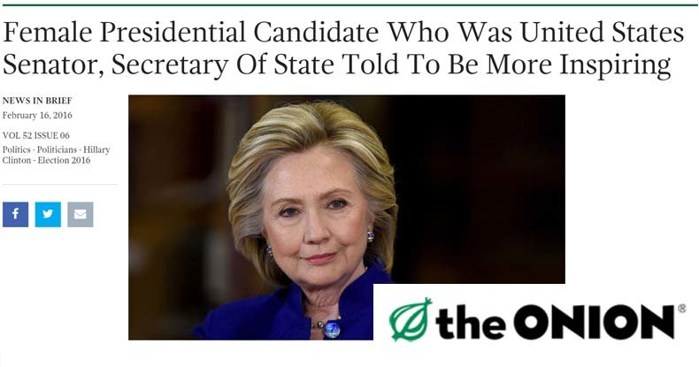 hillary clinton the onion