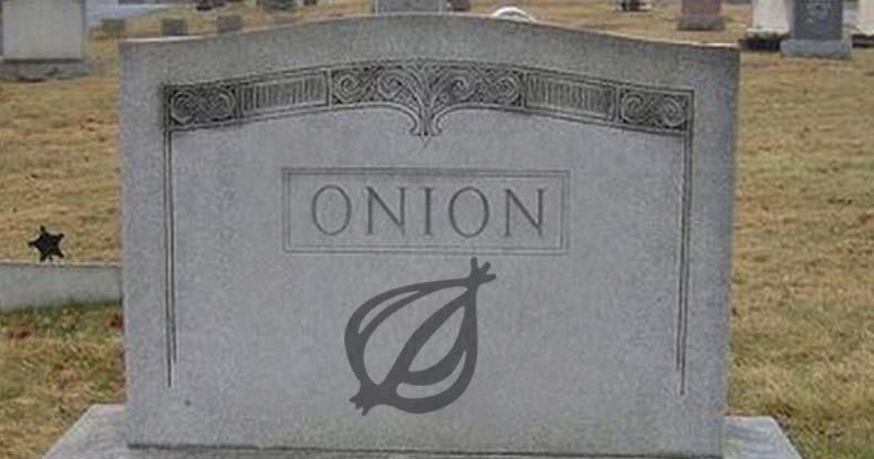 the onion tombstone