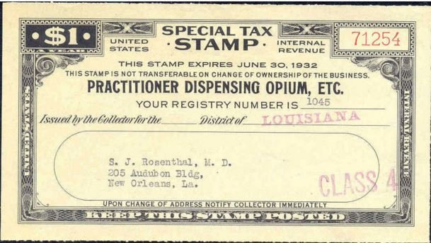 opium stamp