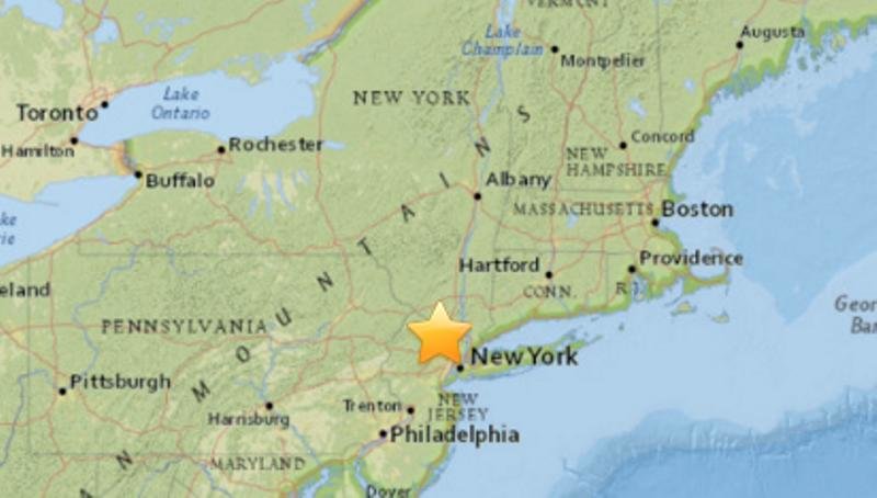 Click to enlarge New Jersey earthquake