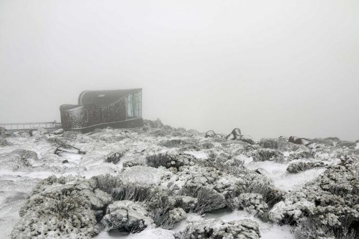 Snow on Mount Wellington