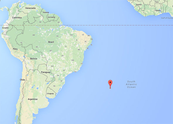 The location of the event. It was pretty far out over the water.