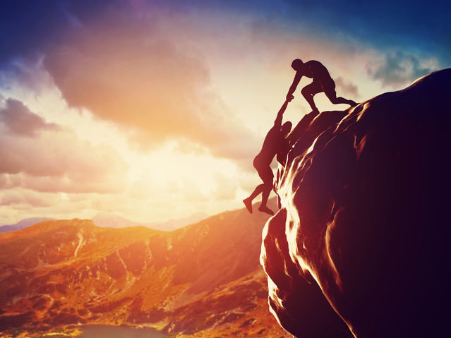 Man helping man